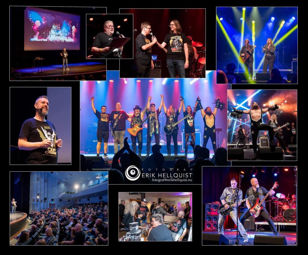 Fotocollage från Trollhättan Rock City 2025. Foto: Fotograf Erik Hellquist